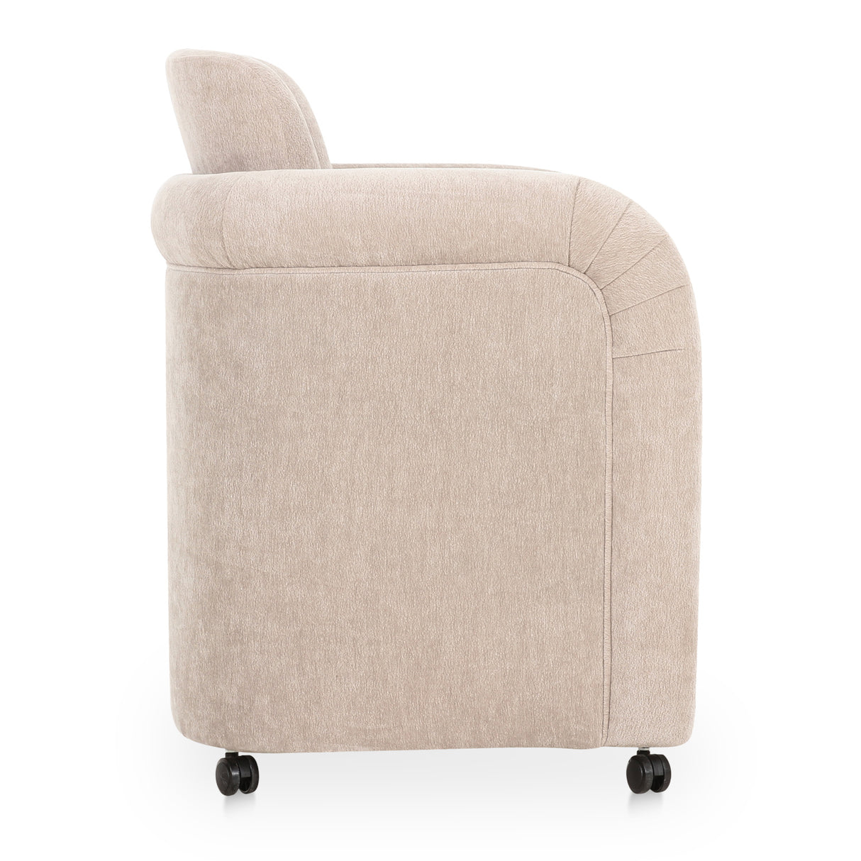 Modern European furniture - Curved Frame Rolling Dining Chair - www.oroa.com | Oroa.com