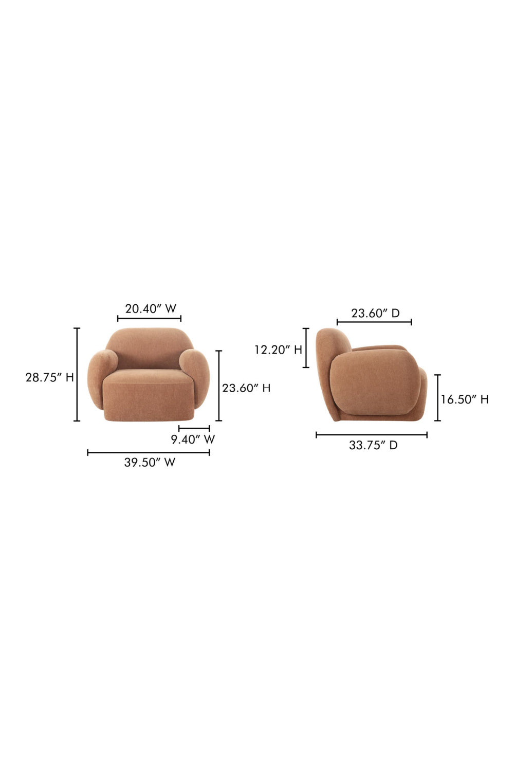 Modern European furniture - Modern Minimalist Lounge Chair - www.oroa.com | Oroa.com