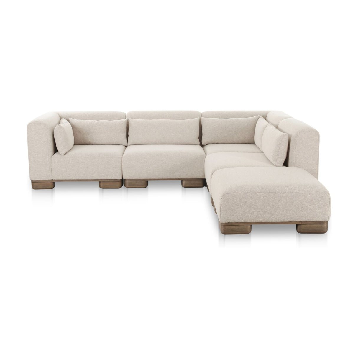 Modern European furniture - Beige Modular Sofa - www.oroa.com | Oroa.com