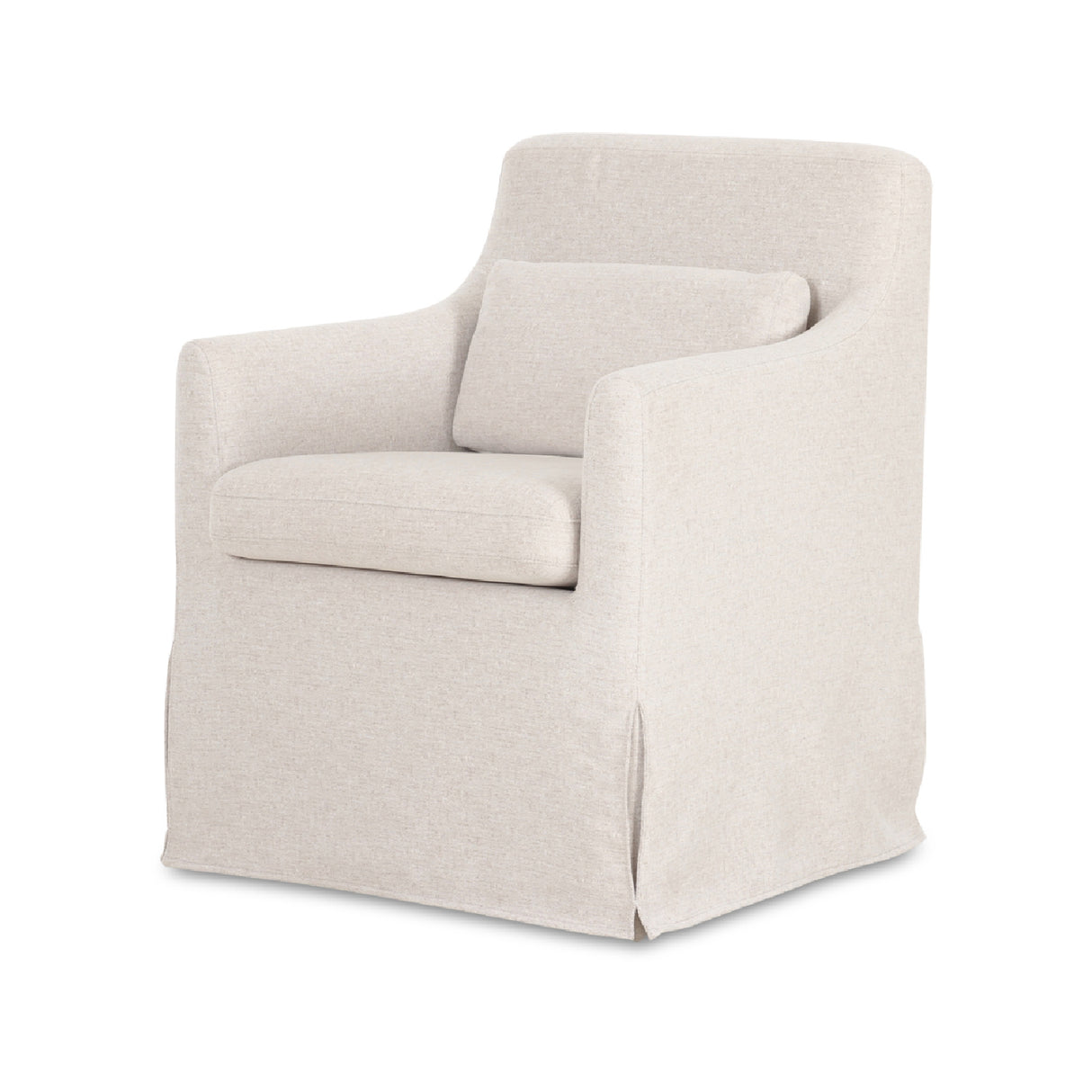 Modern European furniture - Beige Slipcover Dining Chair - www.oroa.com | Oroa.com