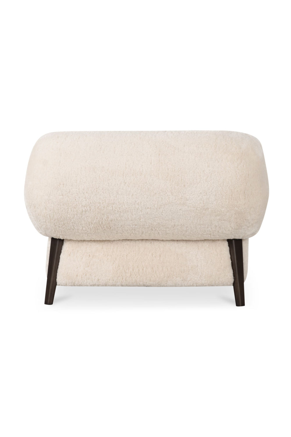 Modern European furniture - Cream Fur Lounge Chair - www.oroa.com | Oroa.com