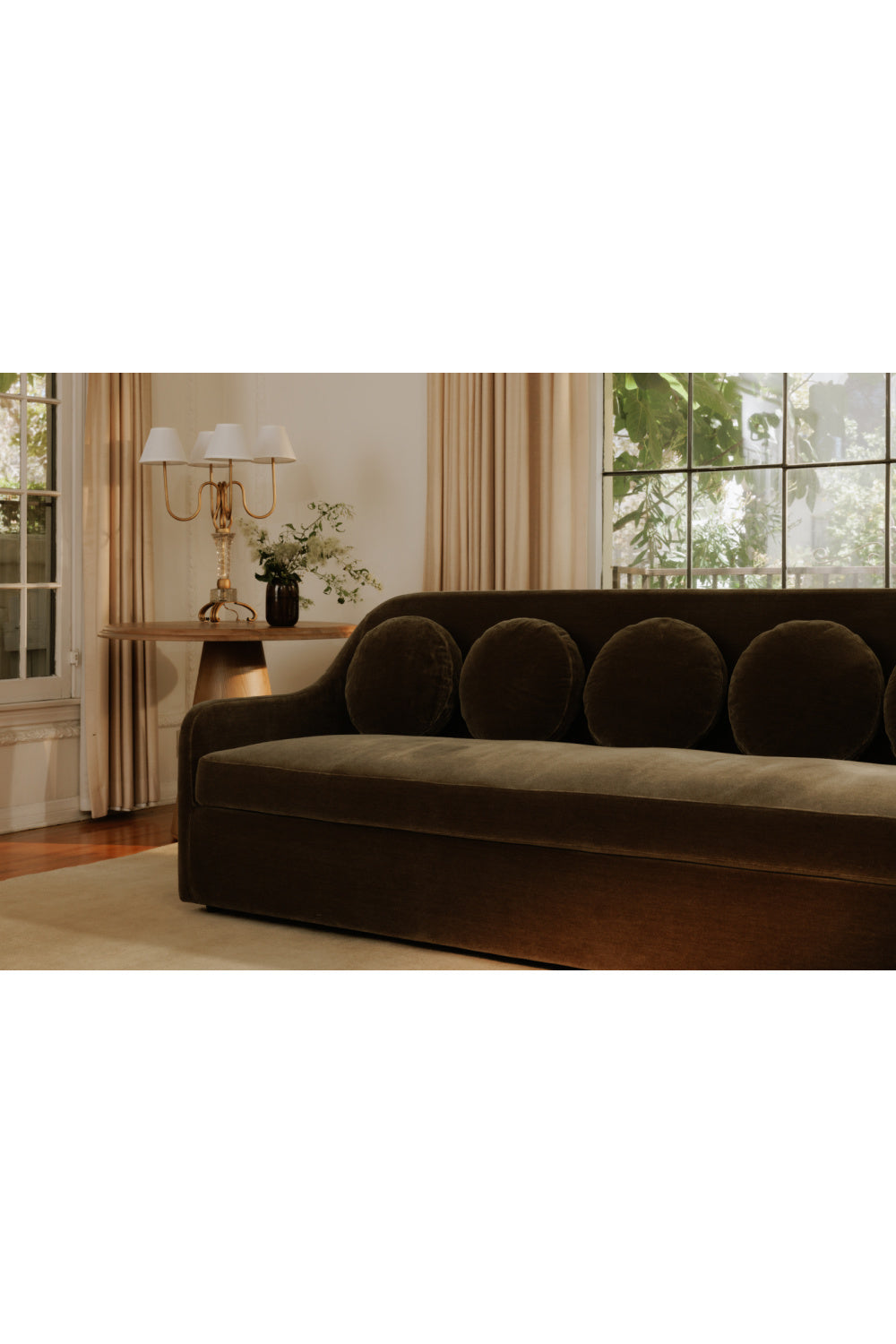Modern European furniture - Curved Back Upholstered Sofa - www.oroa.com | Oroa.com