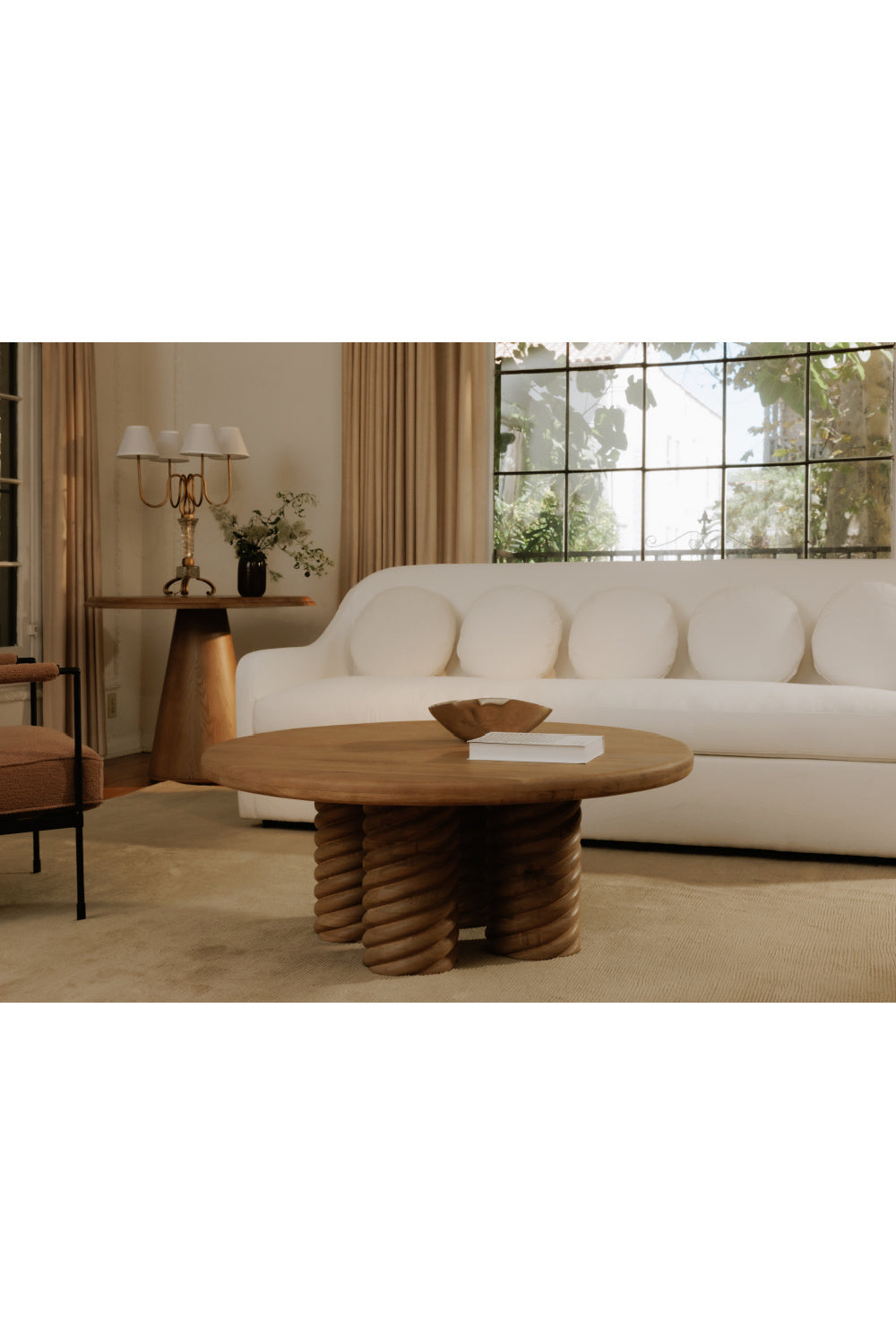 Modern European furniture - Curved Back Upholstered Sofa - www.oroa.com | Oroa.com