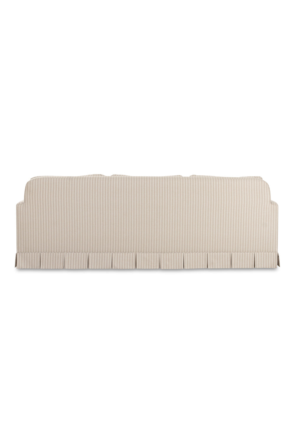 Beige Pleated Skirt Fabric Sofa | Oroa.com