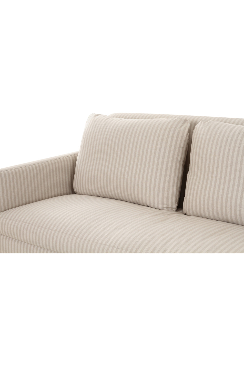 Beige Pleated Skirt Fabric Sofa | Oroa.com