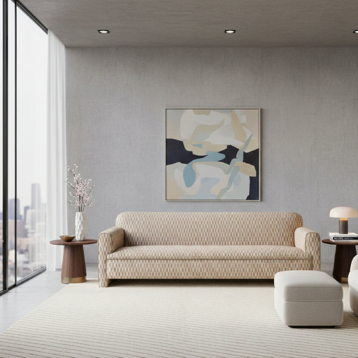Modern European furniture - Rolled Arm Modern Sofa - www.oroa.com | Oroa.com
