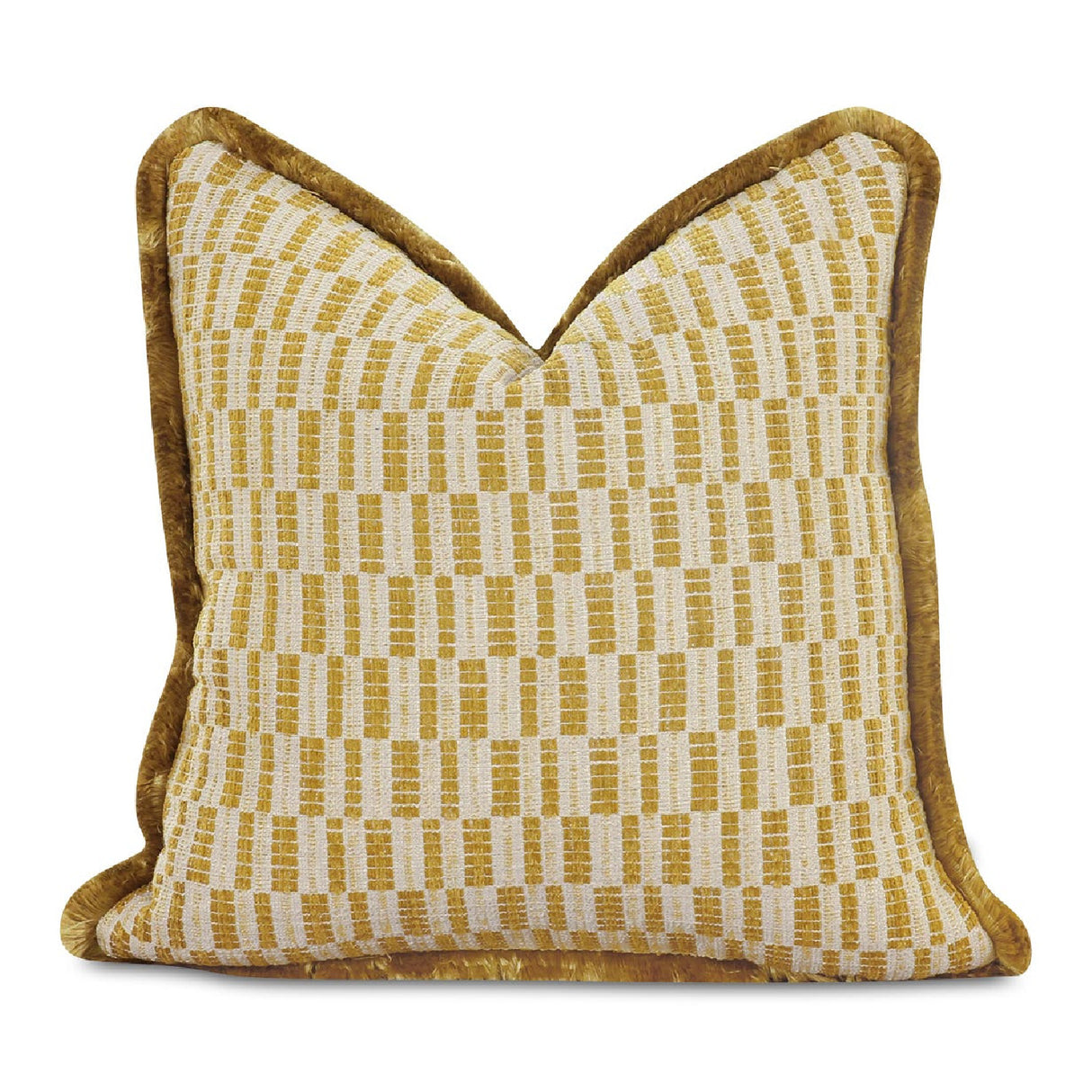 Modern European furniture - Geometric Print Fringed Cushion - www.oroa.com | Oroa.com