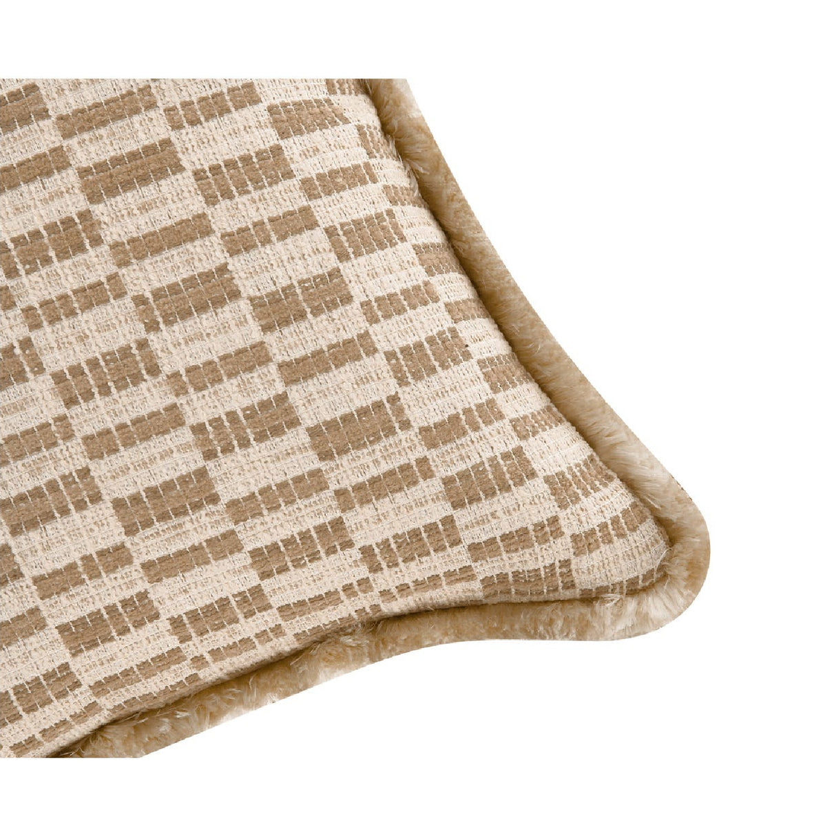 Modern European furniture - Geometric Print Fringed Cushion - www.oroa.com | Oroa.com