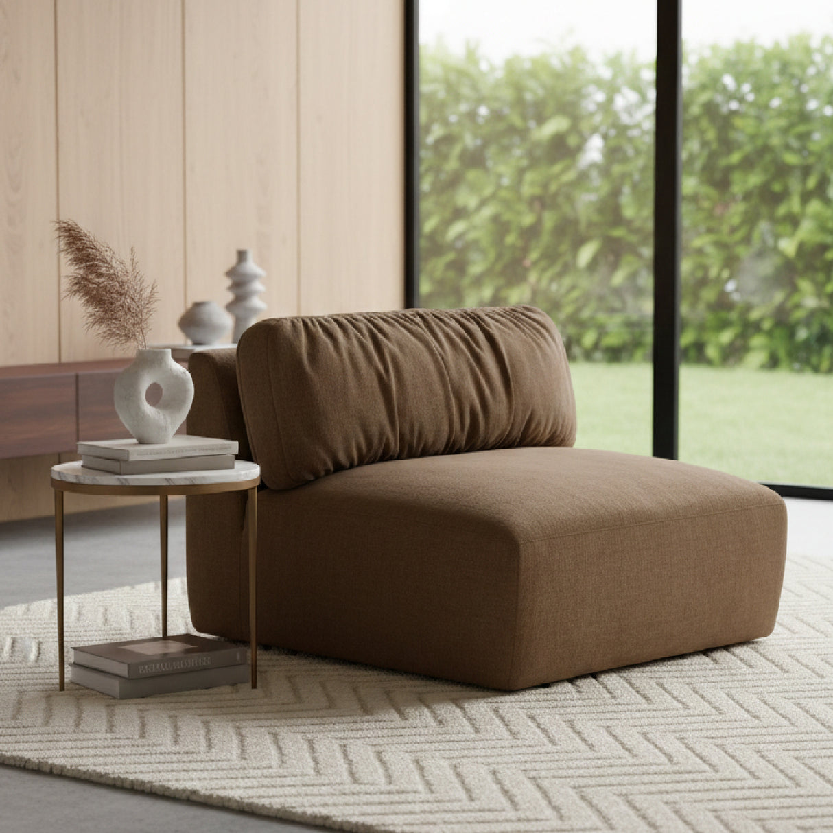 Modern European furniture - Chenille Slipper Chair - www.oroa.com | Oroa.com