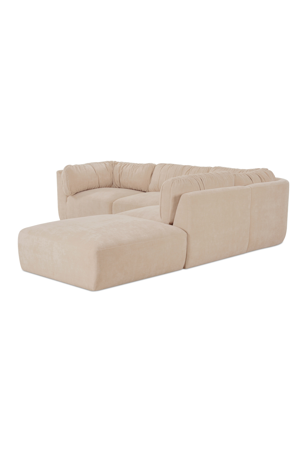 Modern European furniture - Chenille Modular Sofa - www.oroa.com | Oroa.com