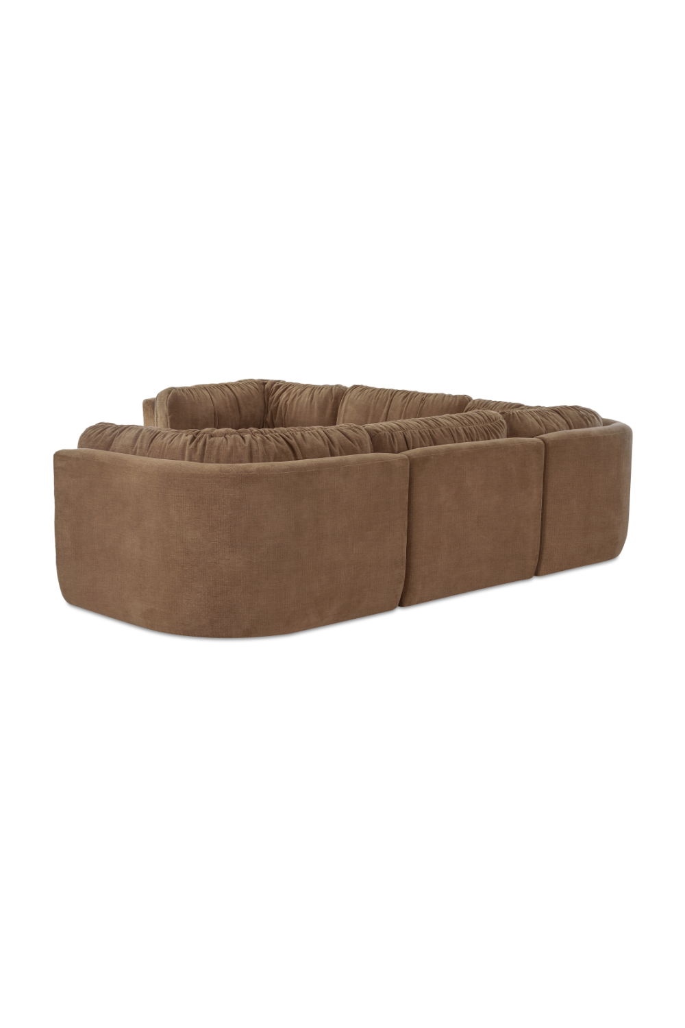 Modern European furniture - Chenille L-Shaped Modular Sofa - www.oroa.com | Oroa.com