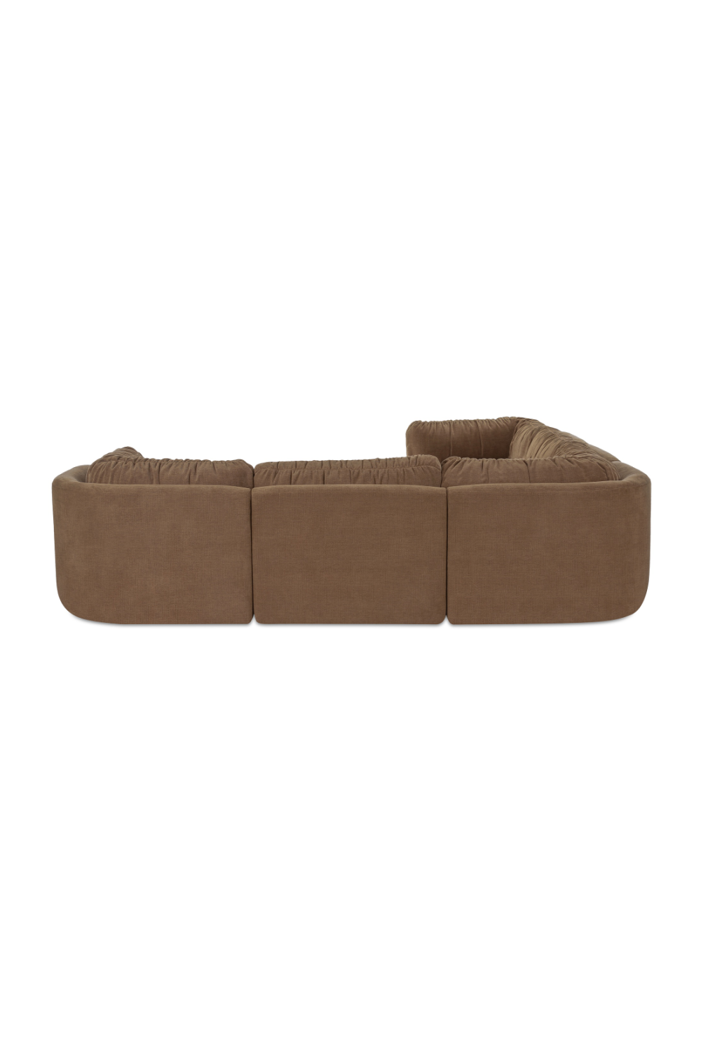 Modern European furniture - Chenille L-Shaped Modular Sofa - www.oroa.com | Oroa.com