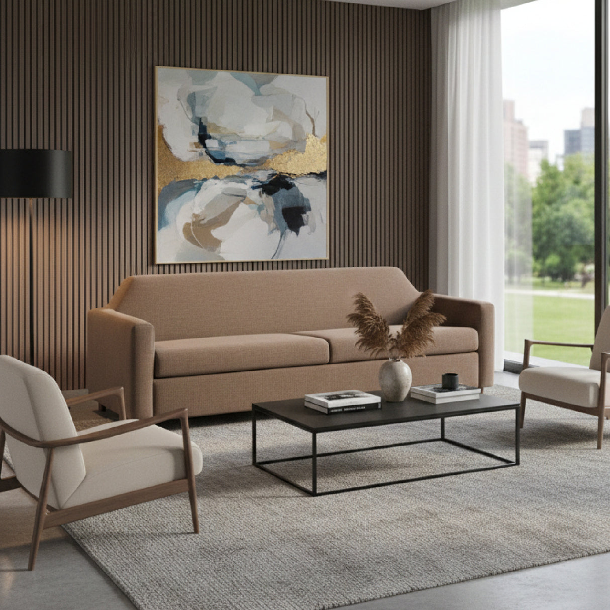 Modern European furniture - Washed Linen Sofa - www.oroa.com | Oroa.com