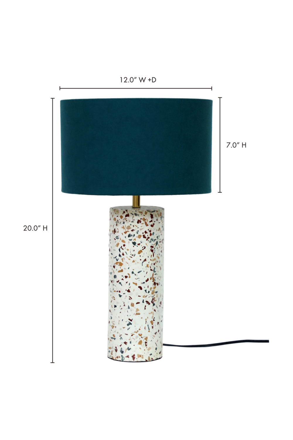 Modern European furniture - Hand-loomed Cotton Shade Table Lamp - www.oroa.com | Oroa.com