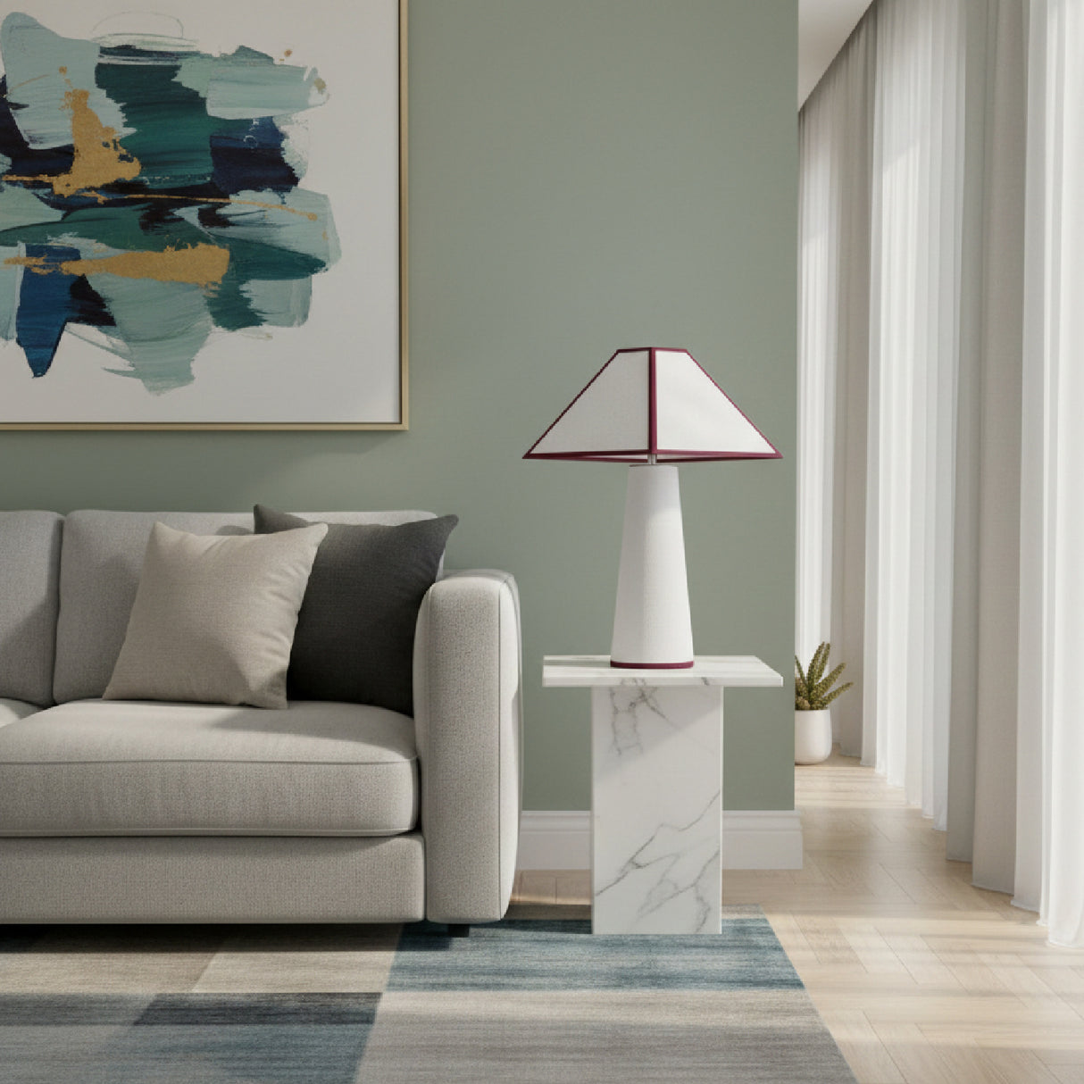 Modern European furniture - Cotton Wrapped Table Lamp - www.oroa.com | Oroa.com