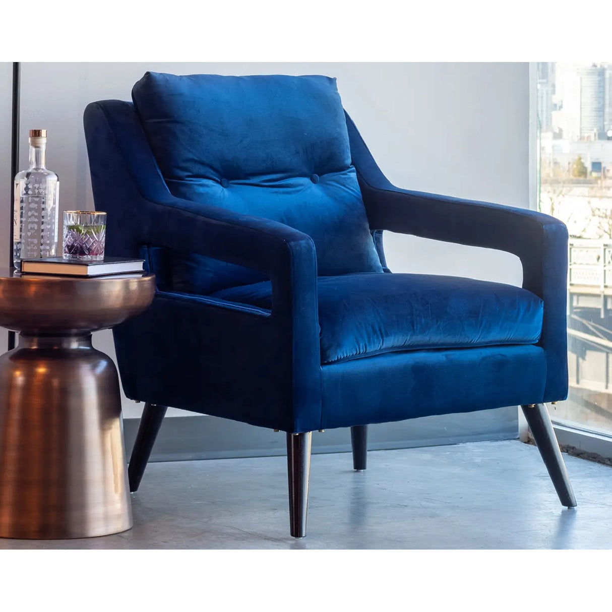 Modern European furniture - Antique Copper Accent Table - www.oroa.com | Oroa.com