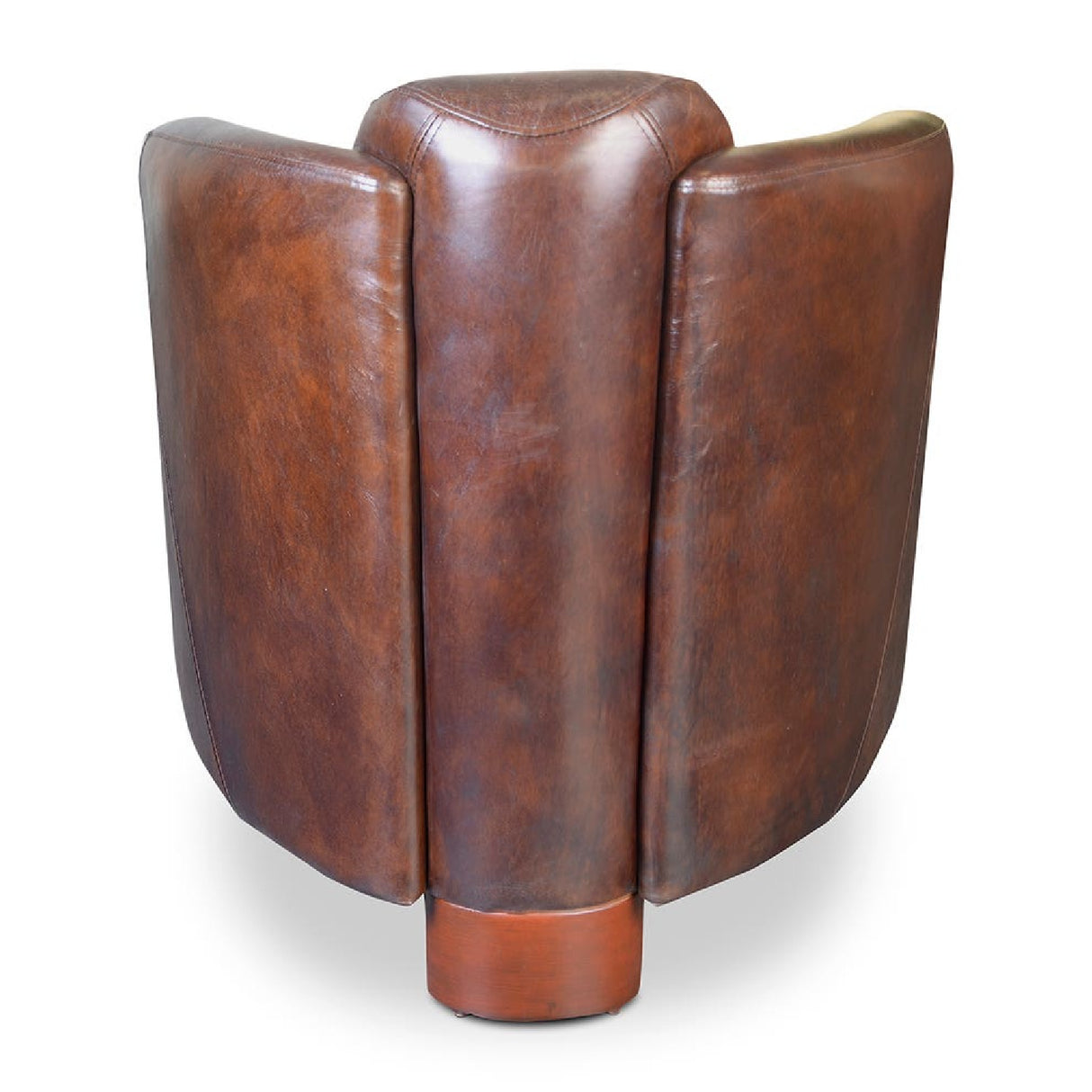 Modern European furniture - Brown Leather Club Chair - www.oroa.com | Oroa.com