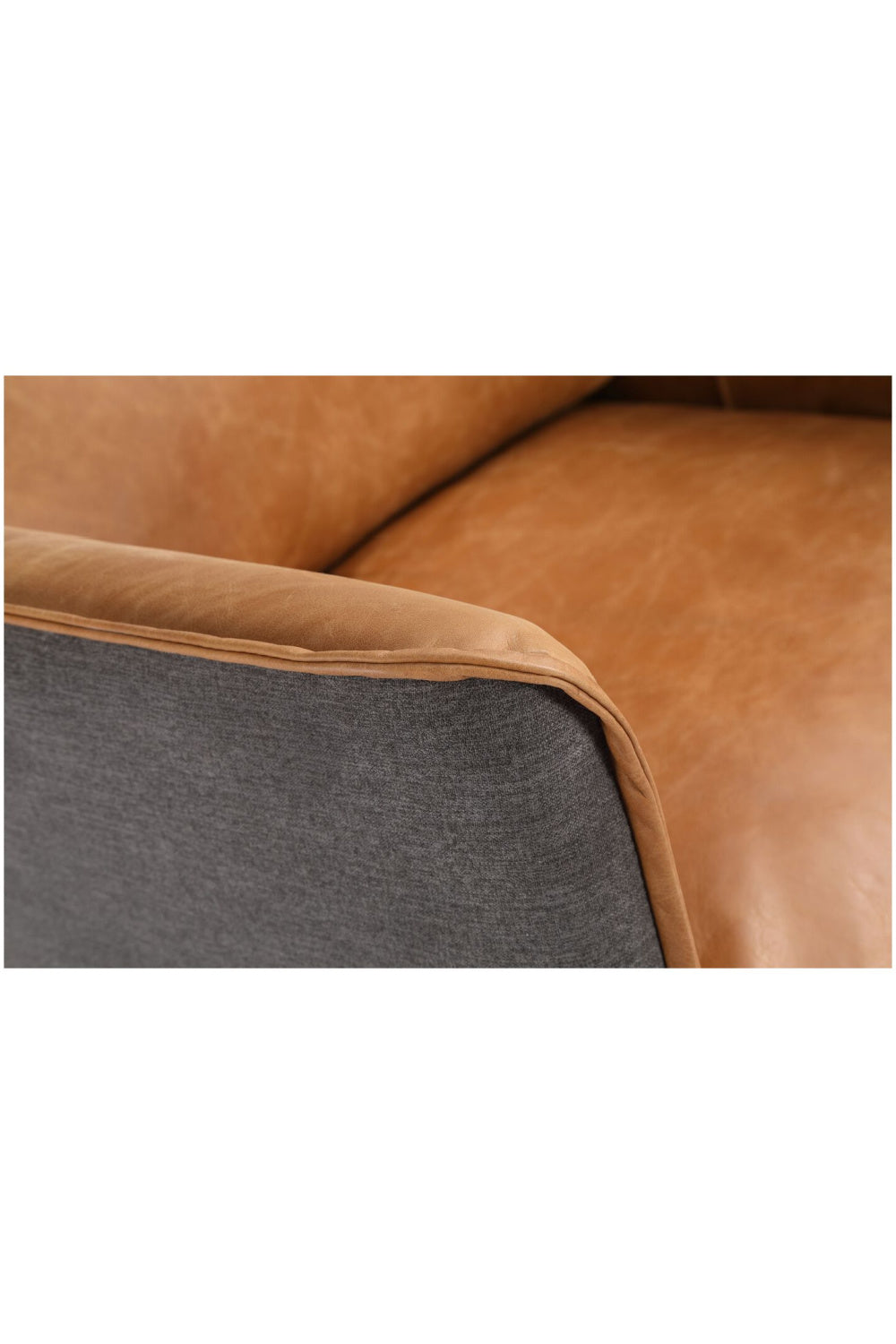 Modern European furniture - Brown Leather Lounge Armchair - www.oroa.com | Oroa.com