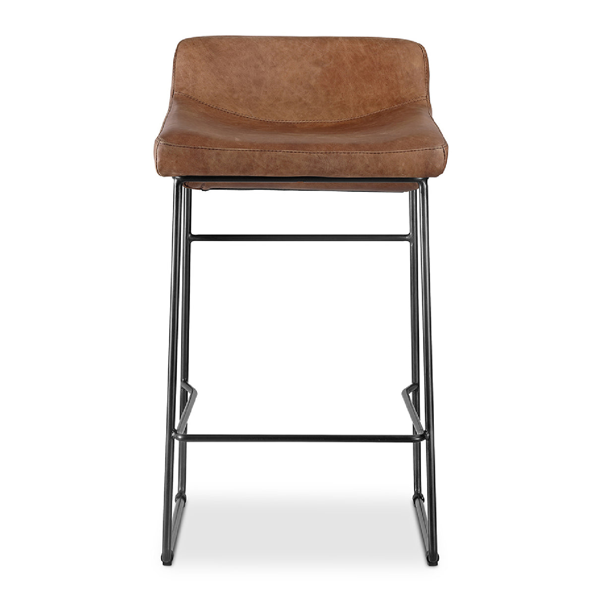 Modern European furniture - Leather Backless Counter Stools (2) - www.oroa.com | Oroa.com