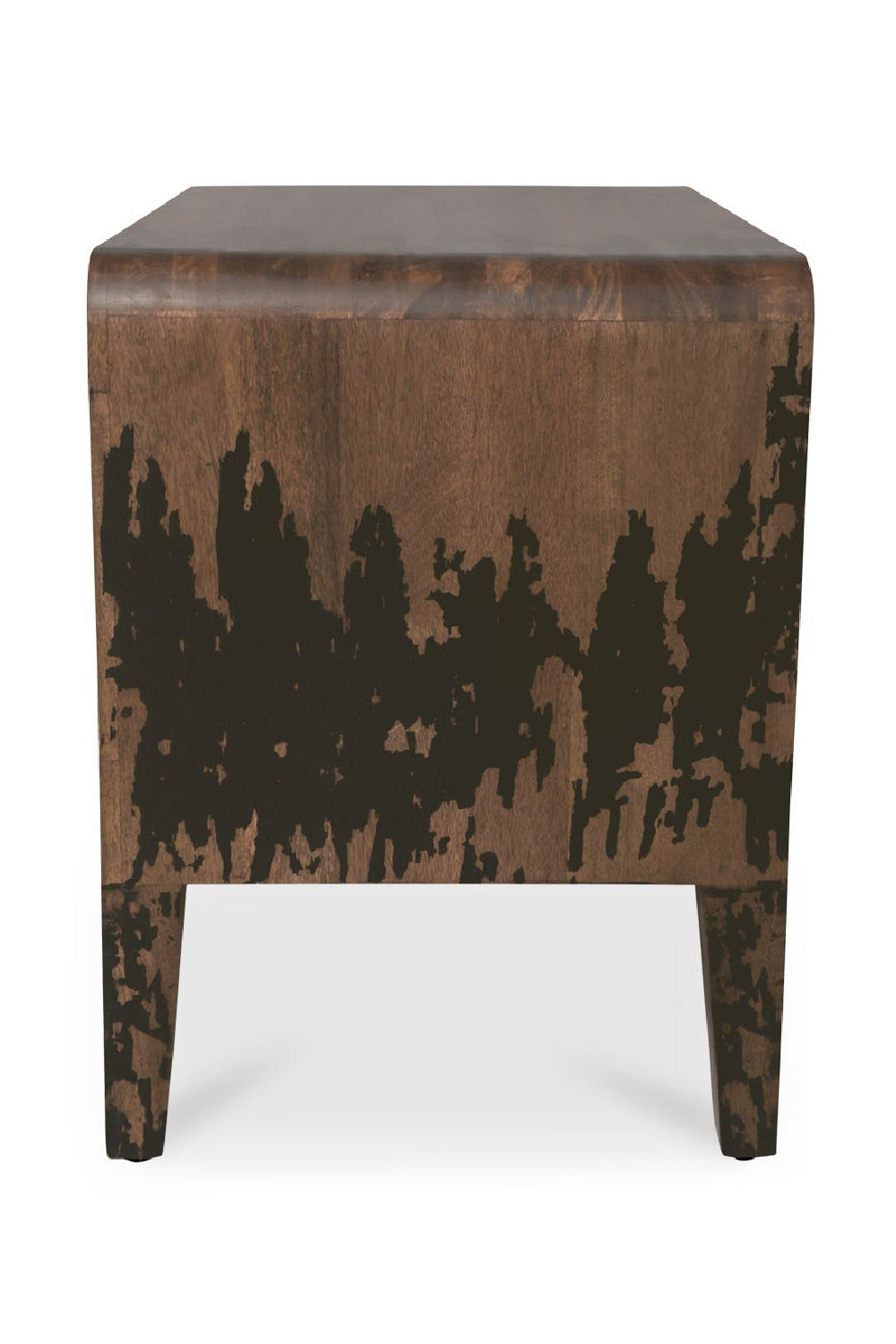 Modern European furniture - Distressed Black 2-Drawer Nightstand - www.oroa.com | Oroa.com
