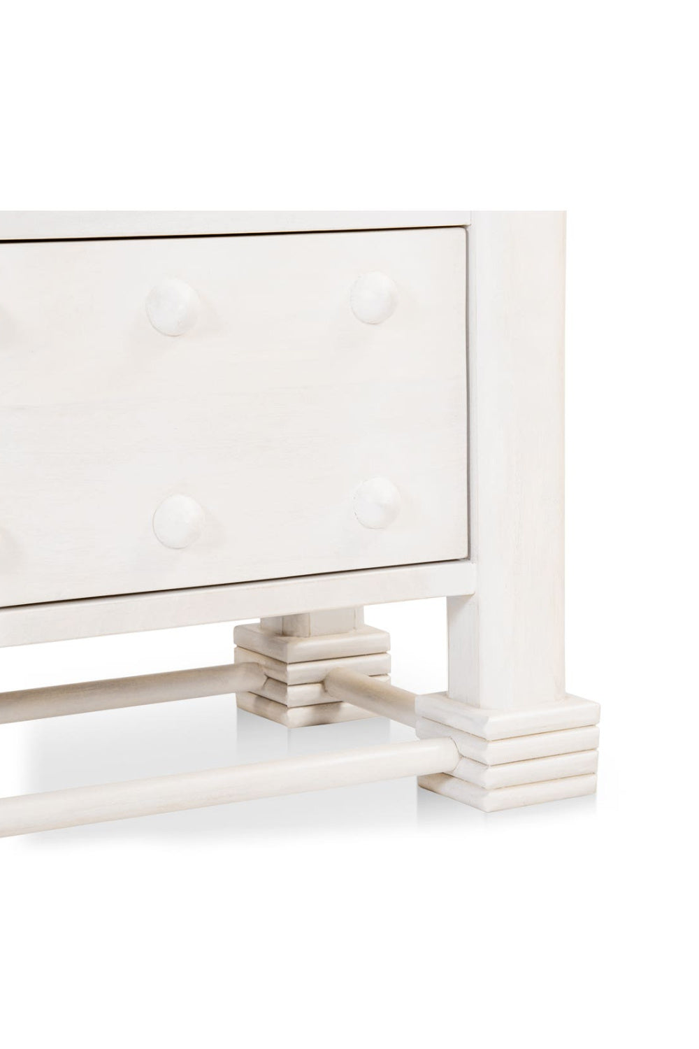 Modern European furniture - Whitewashed 2-Drawer Nightstand - www.oroa.com | Oroa.com