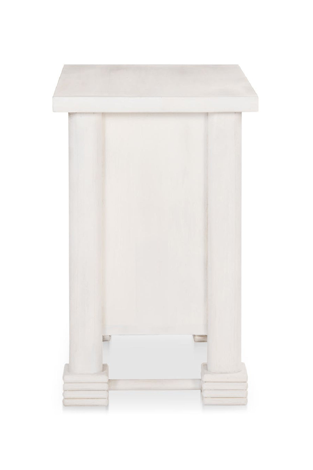 Modern European furniture - Whitewashed 2-Drawer Nightstand - www.oroa.com | Oroa.com