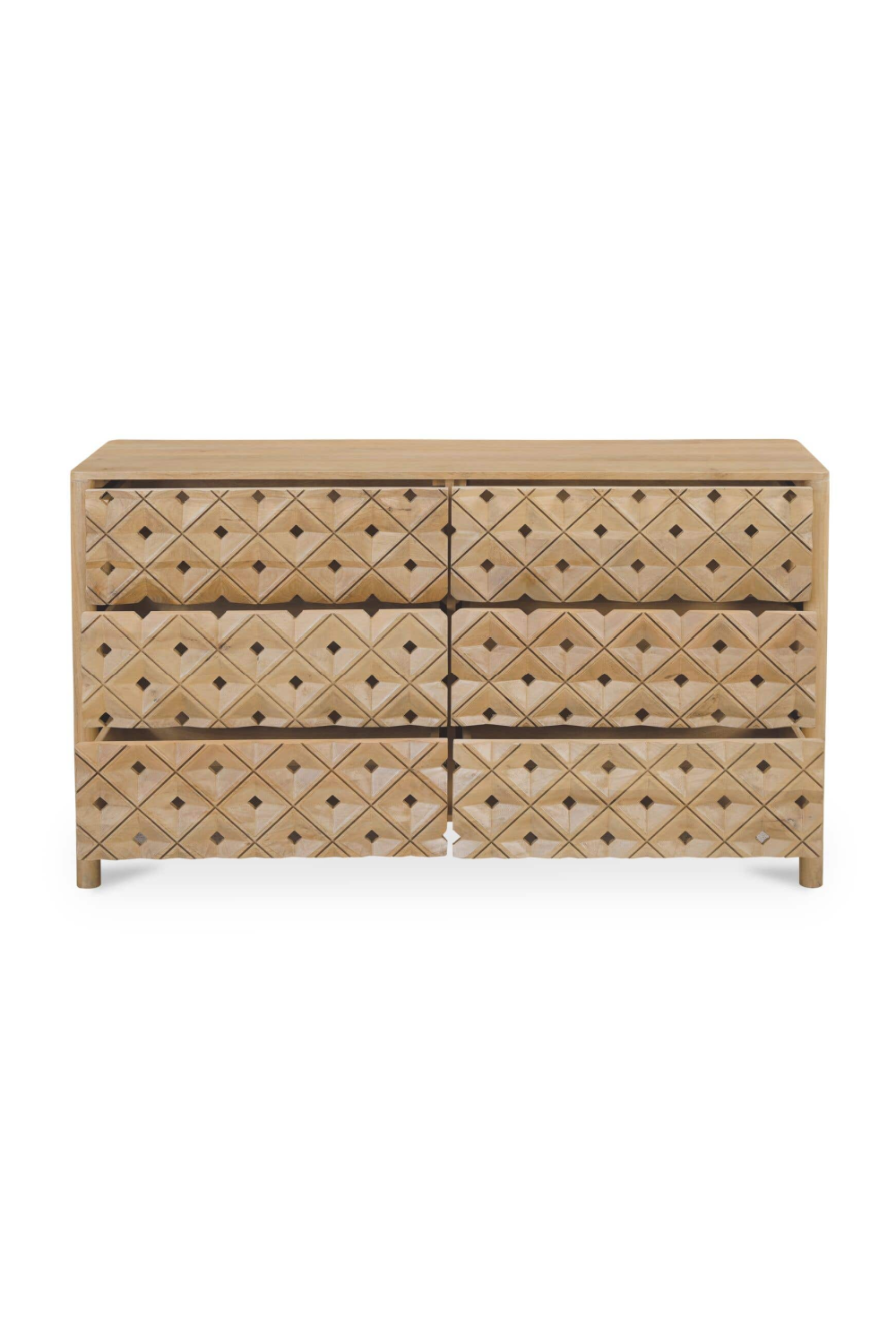 Modern European furniture - 6-Drawer Mango Wood Dresser - www.oroa.com | Oroa.com