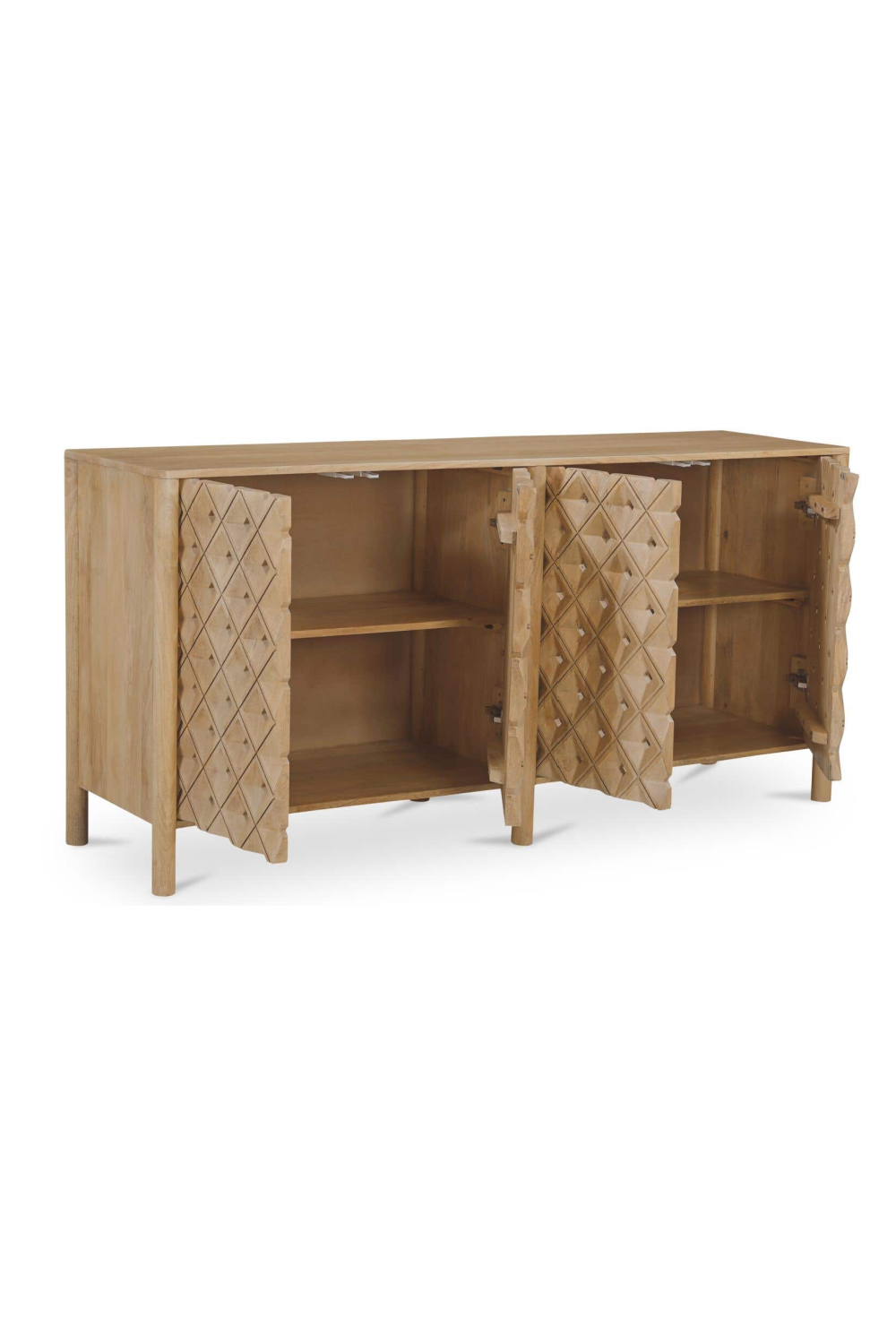 Modern European furniture - 4-Door Mango Wood Sideboard - www.oroa.com | Oroa.com