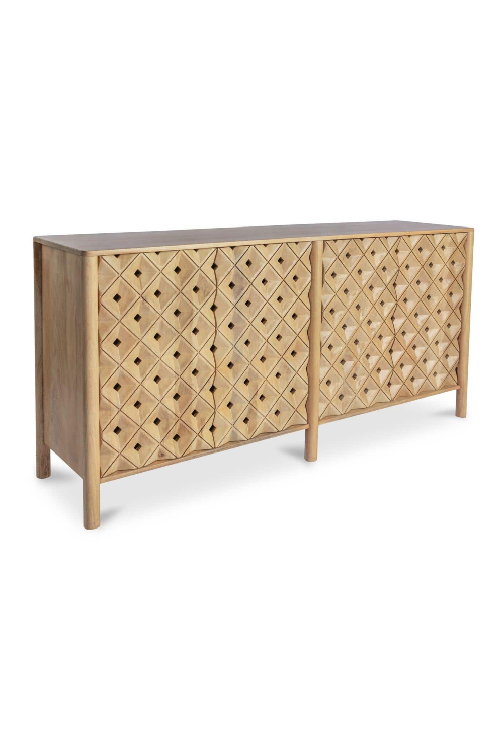 Modern European furniture - 4-Door Mango Wood Sideboard - www.oroa.com | Oroa.com