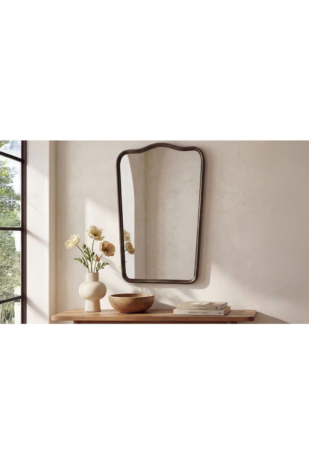 Modern European furniture - Cast Aluminum Wall Mirror - www.oroa.com | Oroa.com