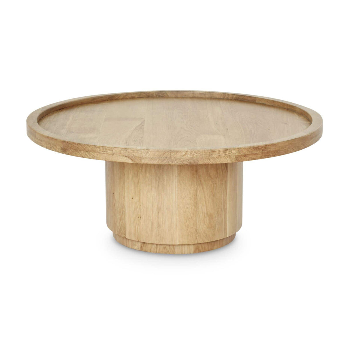 Modern European furniture - Round Tray Oak Coffee Table - www.oroa.com | Oroa.com