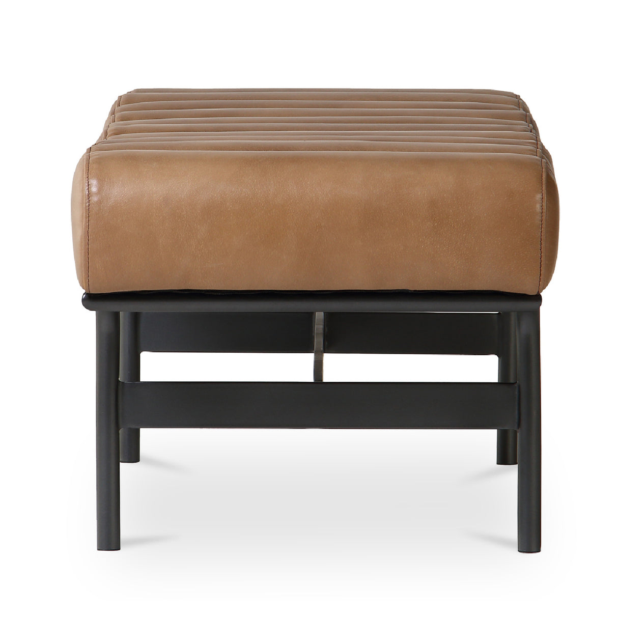 Modern European furniture - Channeled Leather Bench - www.oroa.com | Oroa.com