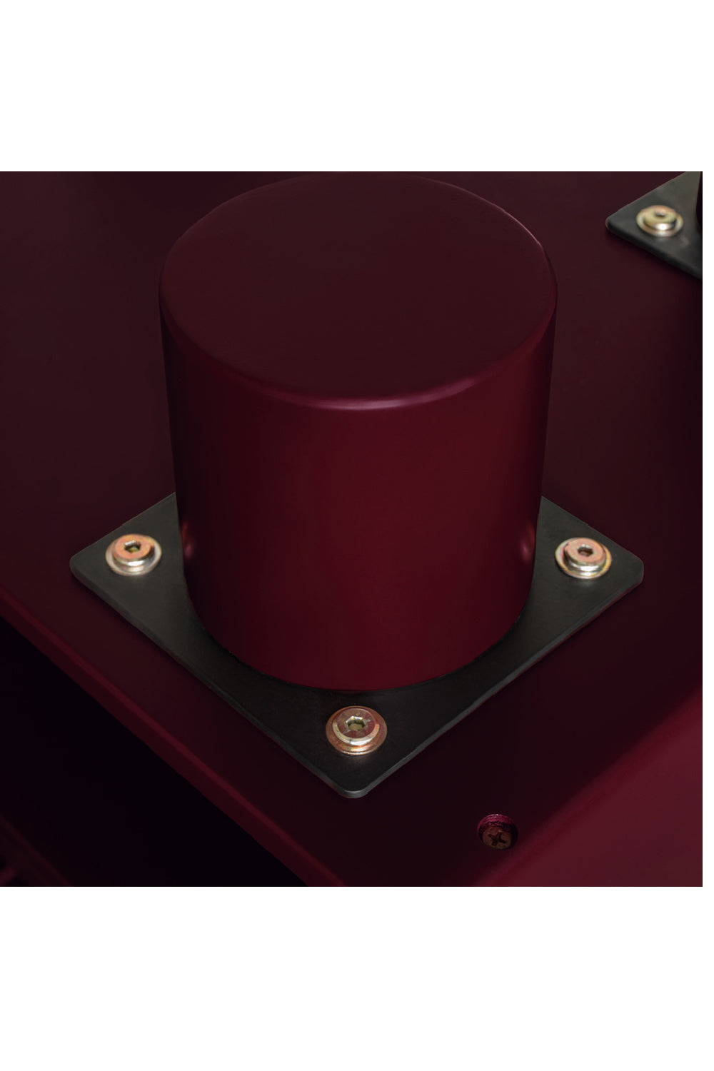 Modern European furniture - Red Wooden 1-Drawer Nightstand - www.oroa.com | Oroa.com
