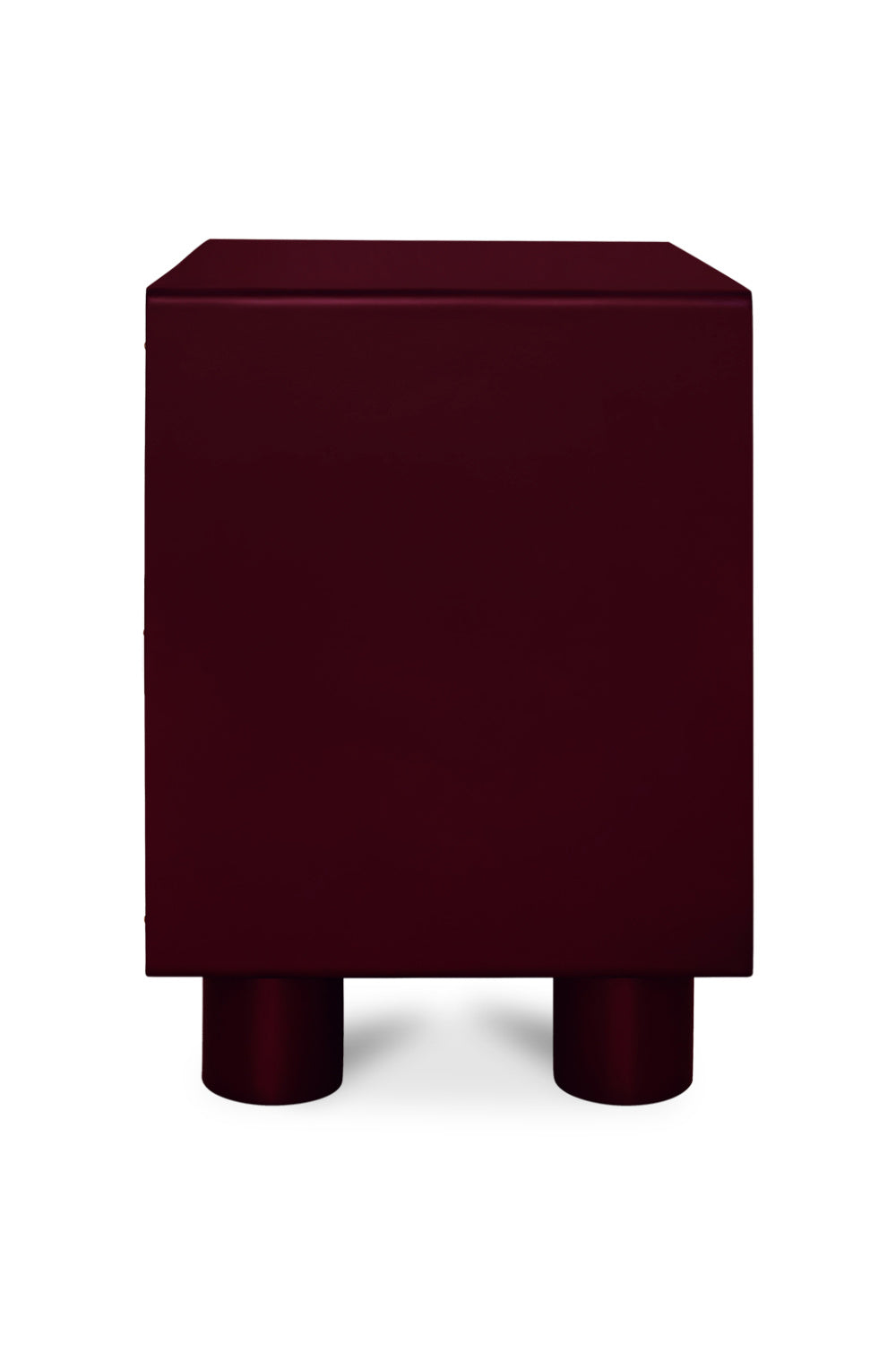 Modern European furniture - Red Wooden 1-Drawer Nightstand - www.oroa.com | Oroa.com