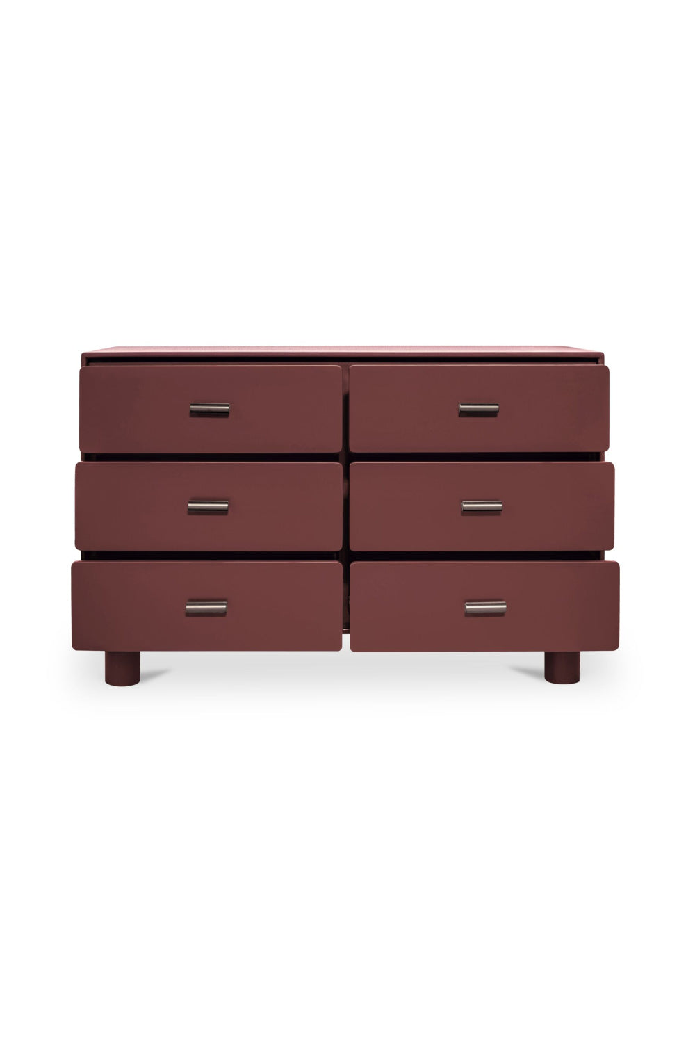 Modern European furniture - Red Wooden 6-Drawer Dresser - www.oroa.com | Oroa.com