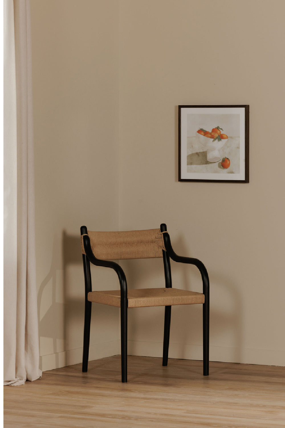 Modern European furniture - Minimalist Beech Wood & Rope Dining Chair - www.oroa.com | Oroa.com