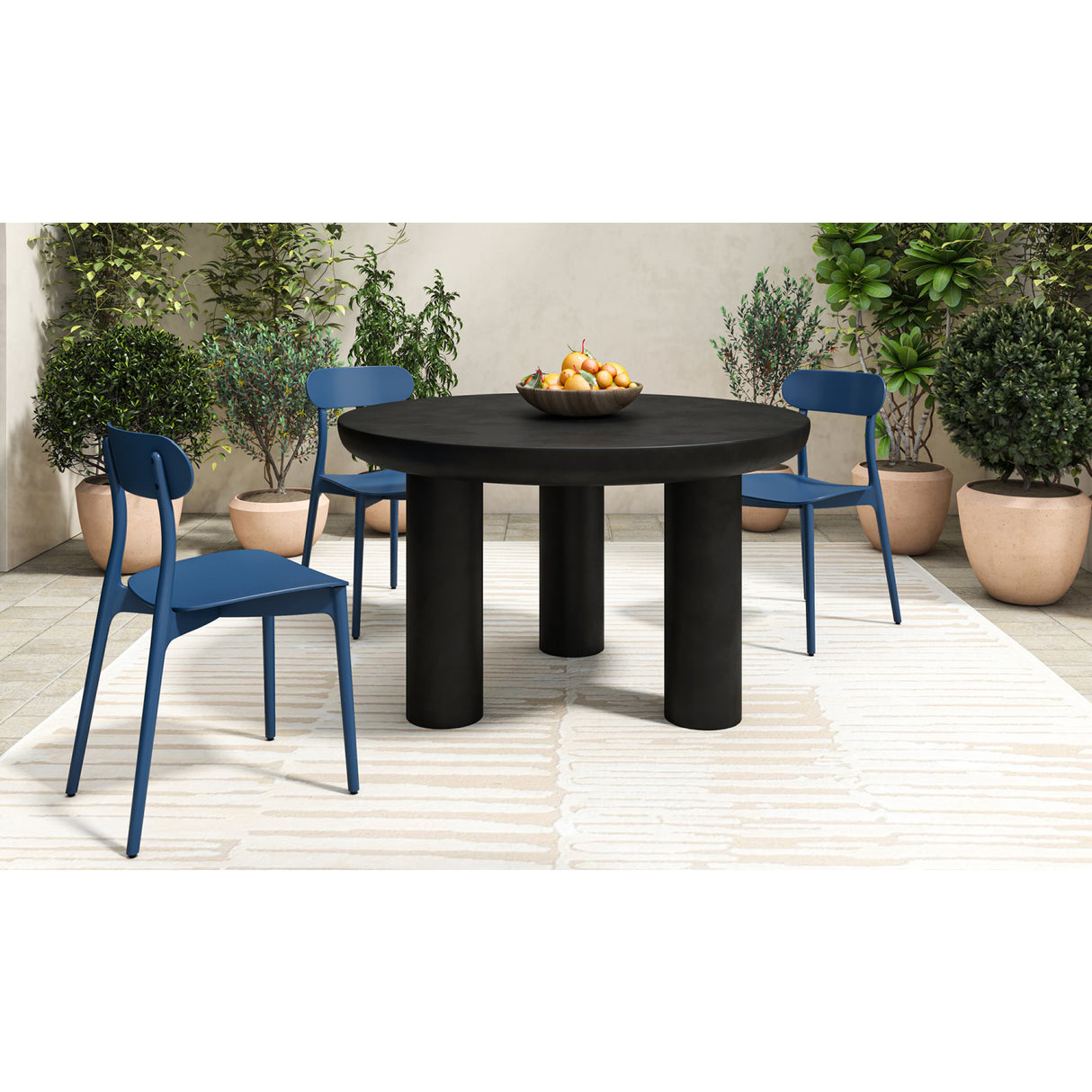Modern European furniture - Open-Back Indoor/Outdoor Dining Chairs (2) - www.oroa.com | Oroa.com