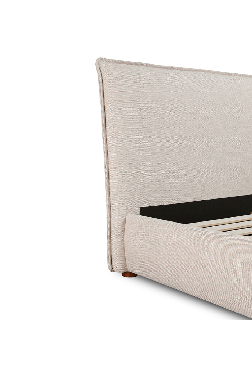 Modern European furniture - Beige Linen Blend Bed - www.oroa.com | Oroa.com