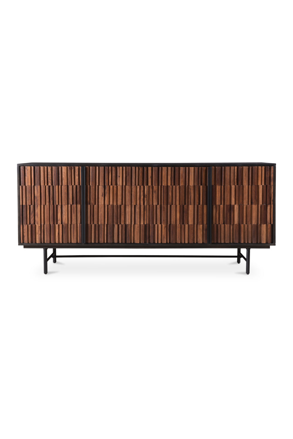 Modern European furniture - Reeded Wood 4-Door Sideboard - www.oroa.com | Oroa.com