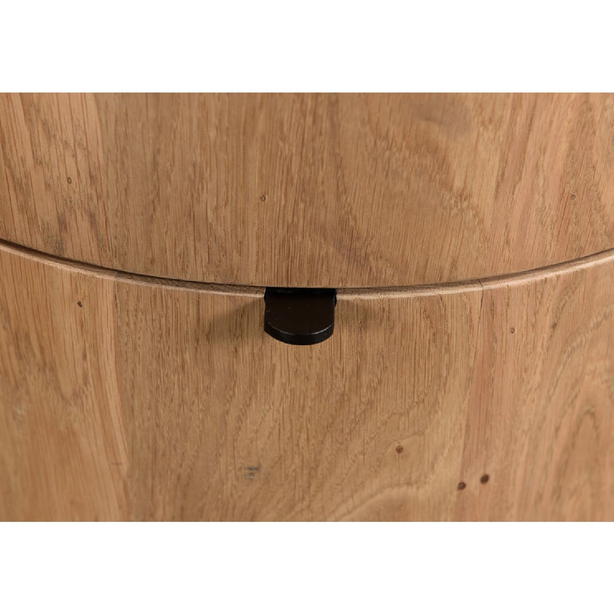 Modern European furniture - Natural Oak Round 2-Drawer Nightstand - www.oroa.com | Oroa.com