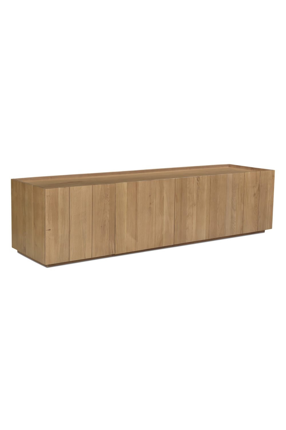 Modern European furniture - Natural Oak 4-Door Media Cabinet - www.oroa.com | Oroa.com