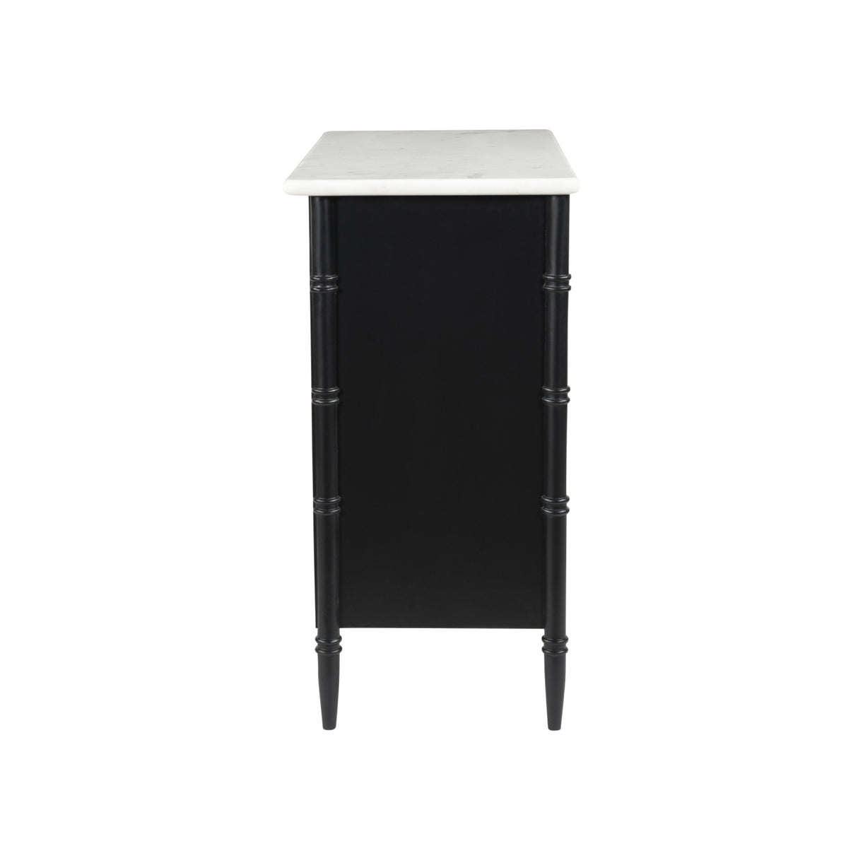 Modern European furniture - Black 5-Drawer Chest - www.oroa.com | Oroa.com