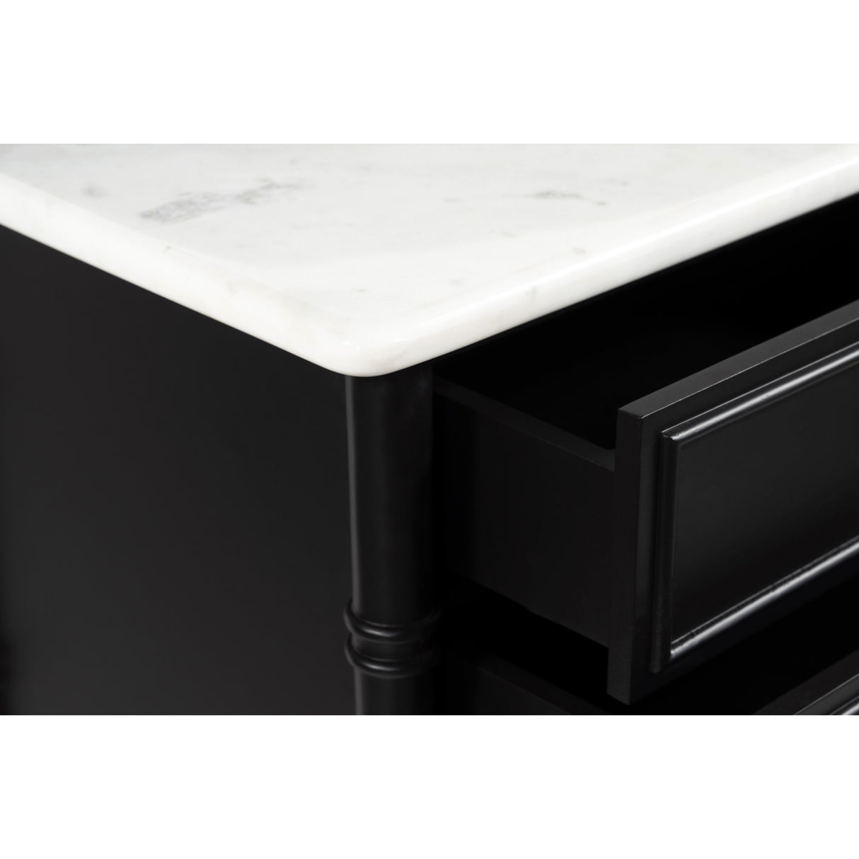 Modern European furniture - Black 5-Drawer Chest - www.oroa.com | Oroa.com