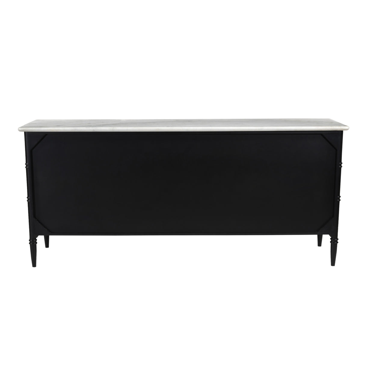 Modern European furniture - Black 6-Drawer Chest - www.oroa.com | Oroa.com