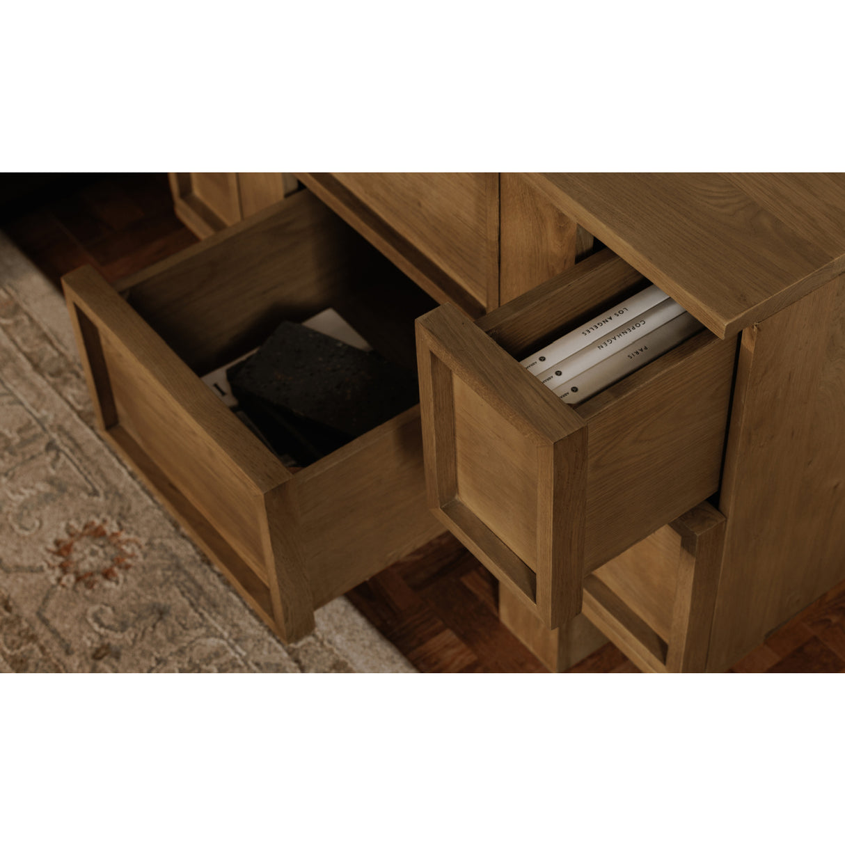 Modern European furniture - Oak 6-Drawer Nightstand - www.oroa.com | Oroa.com