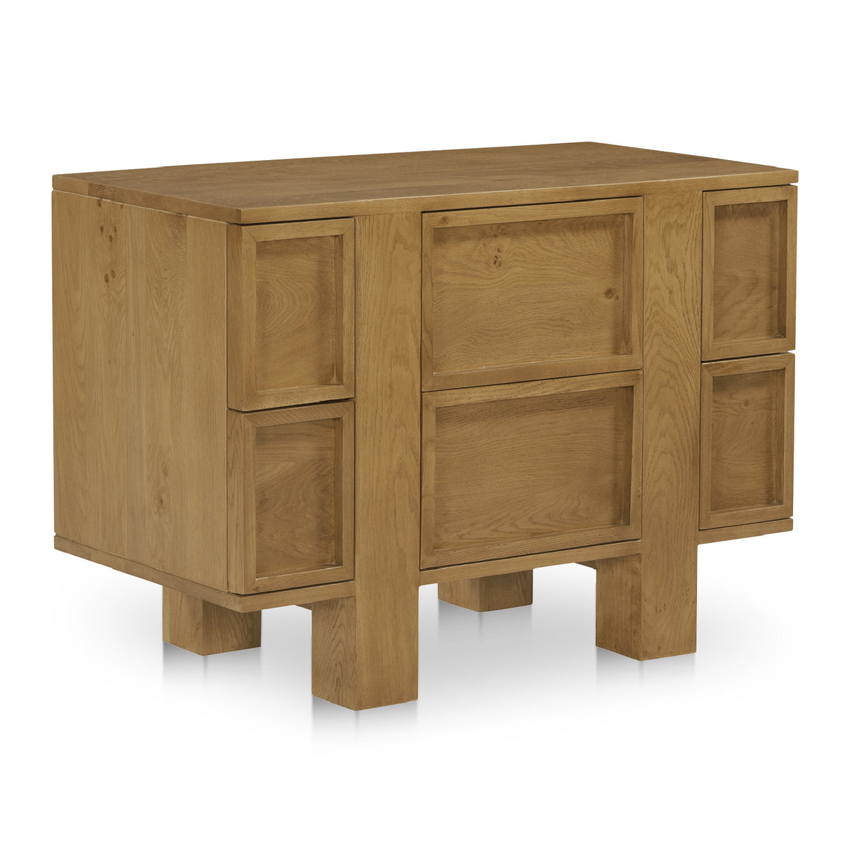 Modern European furniture - Oak 6-Drawer Nightstand - www.oroa.com | Oroa.com