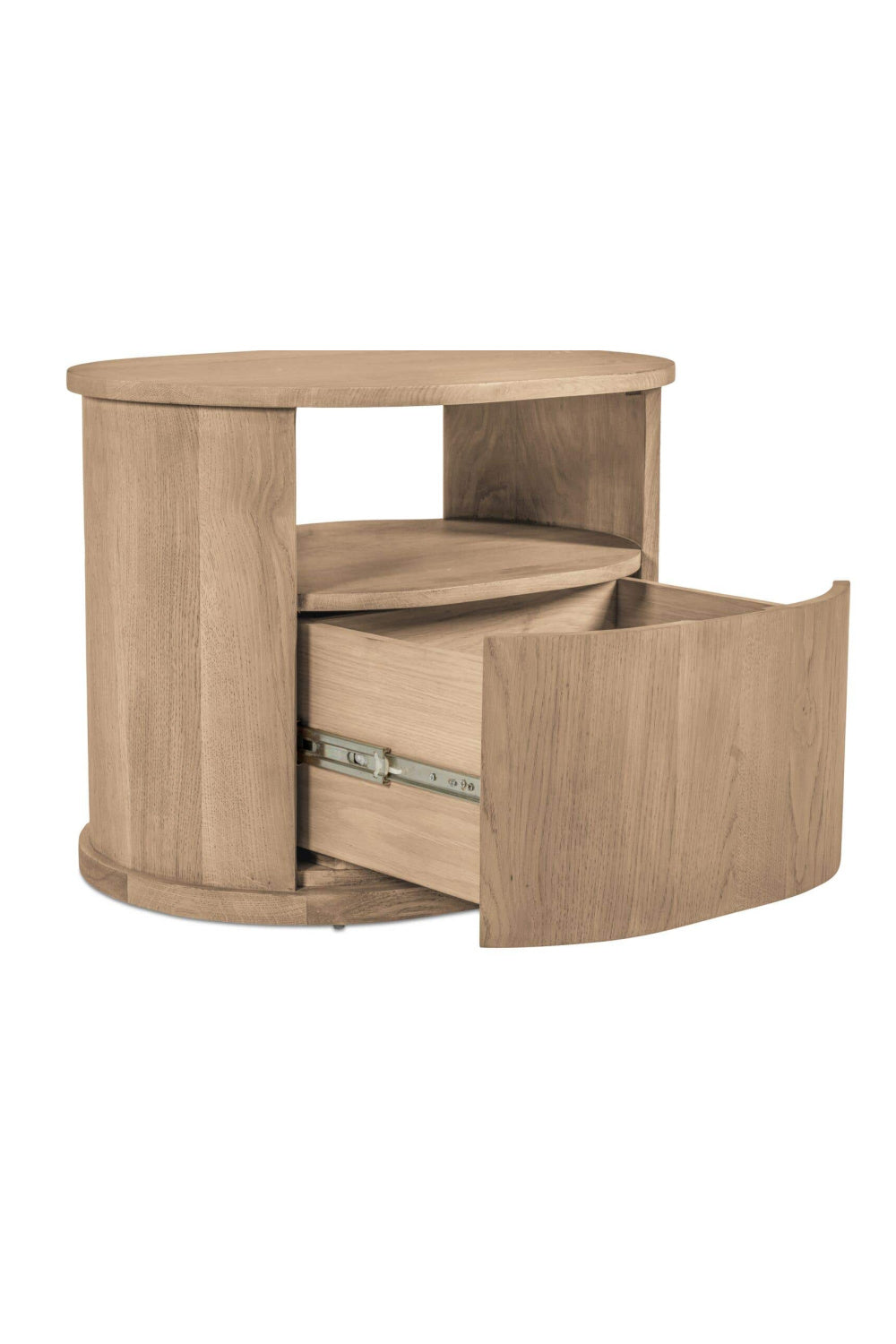 Modern European furniture - Oak 1-Drawer Nightstand - www.oroa.com | Oroa.com