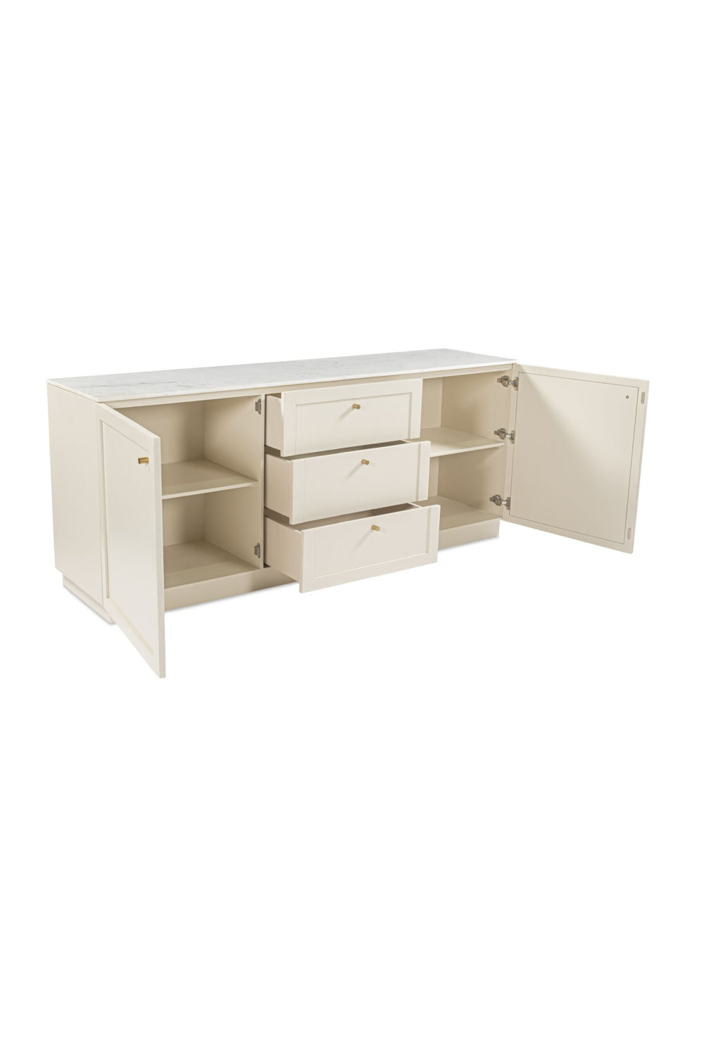 Modern European furniture - Marble Top Wooden Sideboard - www.oroa.com | Oroa.com
