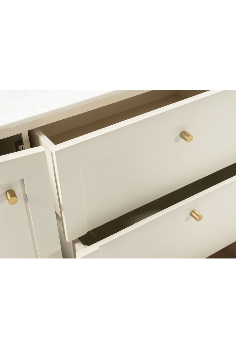 Modern European furniture - Marble Top Wooden Sideboard - www.oroa.com | Oroa.com