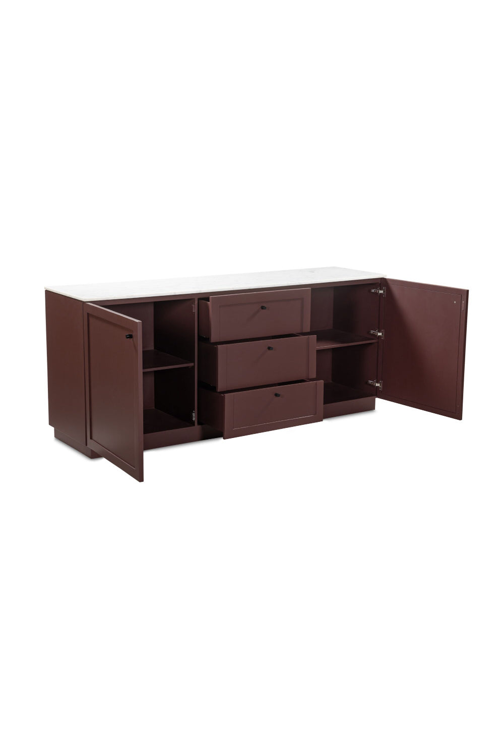 Modern European furniture - Marble Top Wooden Sideboard - www.oroa.com | Oroa.com